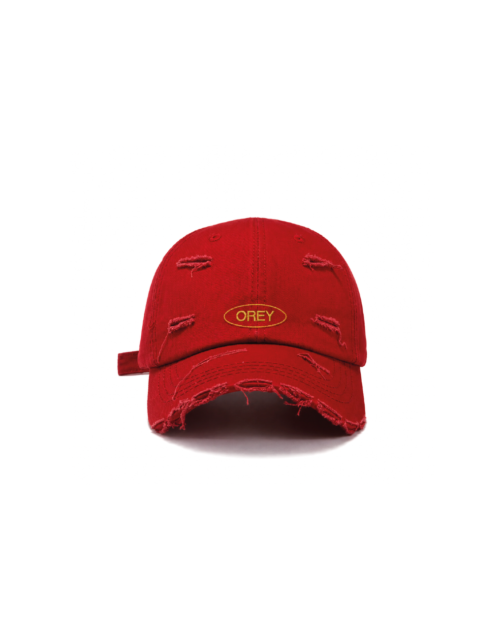 DISTRESSED RED OREY HAT