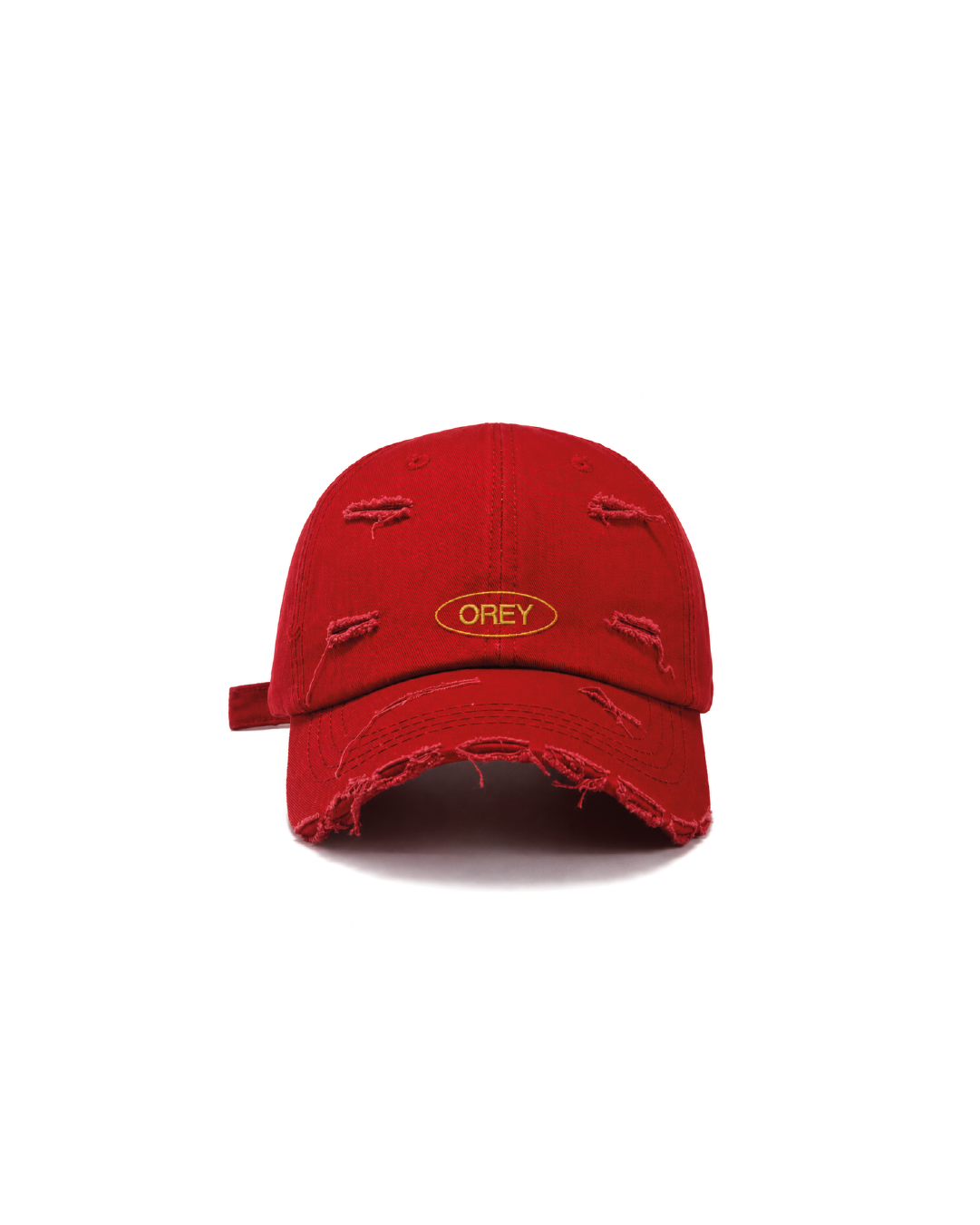 DISTRESSED RED OREY HAT