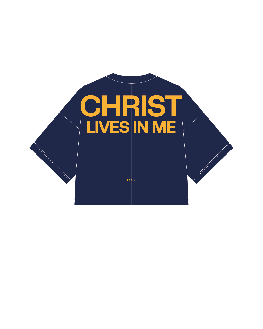 GALATIANS 2:20 NAVY BLUE T-SHIRT