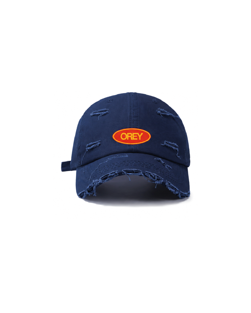 DISTORTED NAVY BLUE OREY HAT