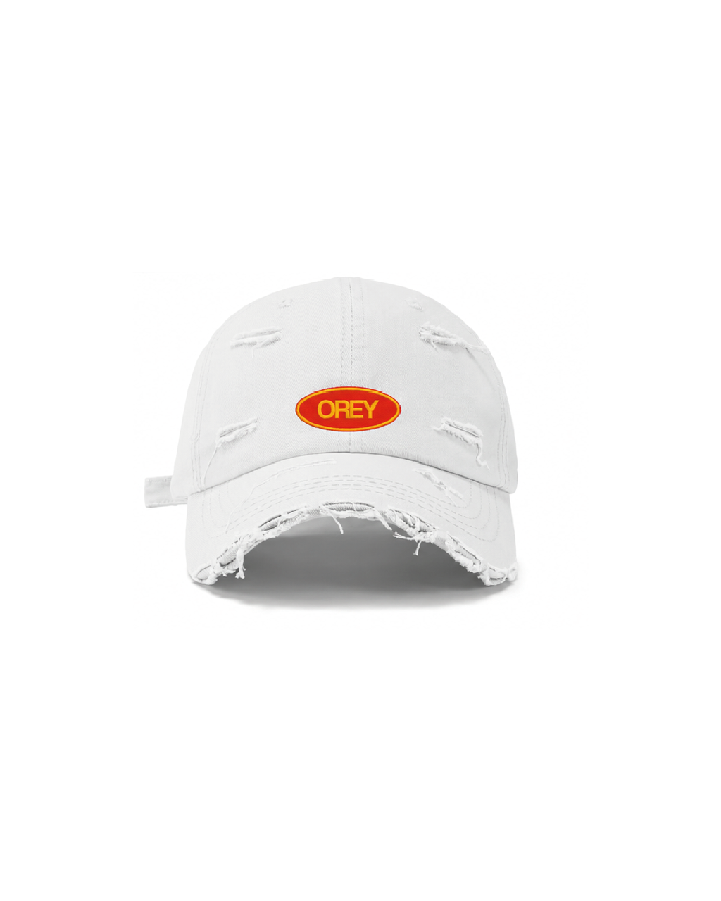 DISTRESSED WHITE OREY HAT